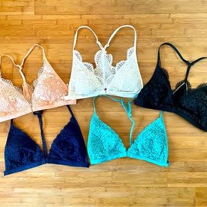 Bundle of 5 Aerie Bralettes